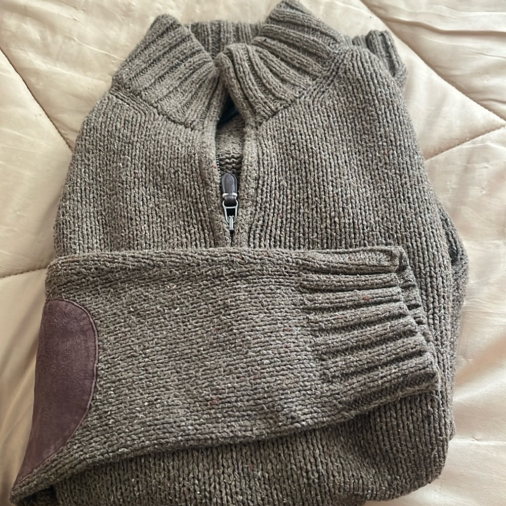 Polo by Ralph Lauren Brown Sweater with Patches on elbows